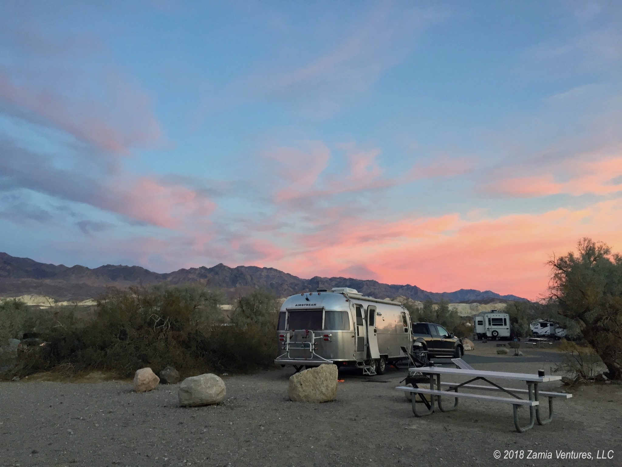 Death Valley Campsite Sunset – Zamia Ventures