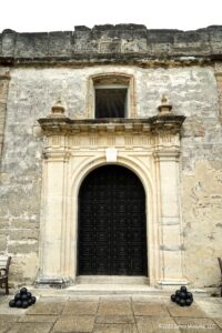 A historic doorway at Castillo de San Marcos