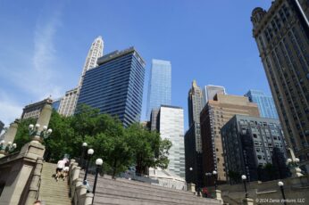 Chicago Architecture Skyline from Riverwalk