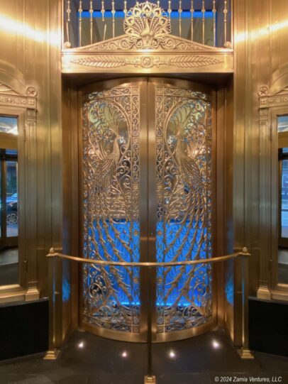 Chicago Palmer House Peacock Doors