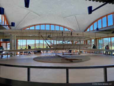 OBX Wright Flyer with Hill Outside