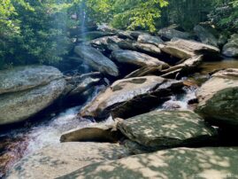 Blowing Rock Hebron Falls Underneath These Rocks