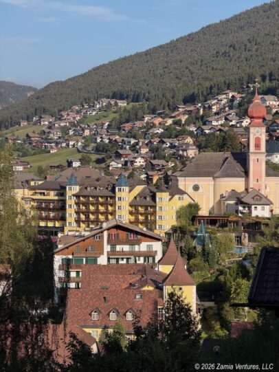 Ortisei Backyard View of Town