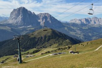 Ortisei Seceda Face with Chair Lift