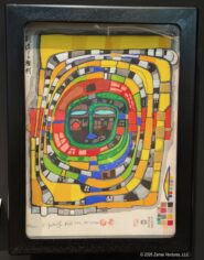 Vienna Kunsthaus Typical Colorful Spiral Painting